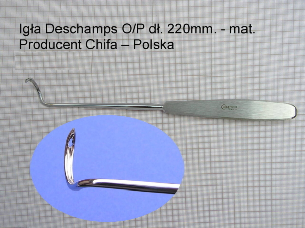 Igła De-Schamps ostra prawa