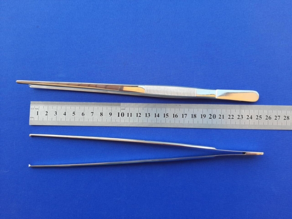 Pęseta chirurgiczna 1x2 ząbki dł. 250 mm.- Polska