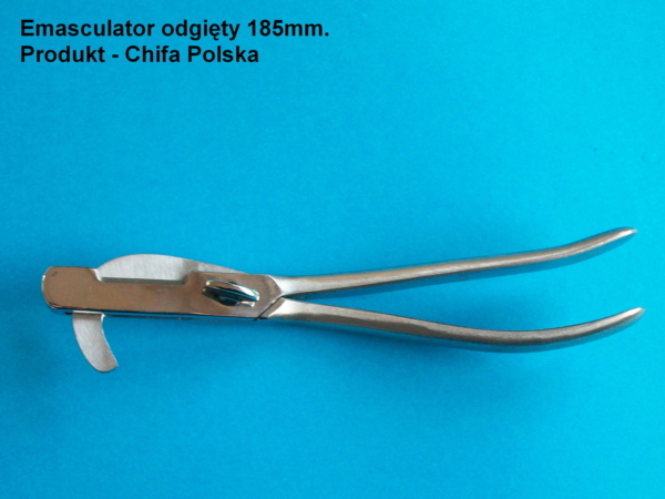 Emaskulator odgięty -185 mm