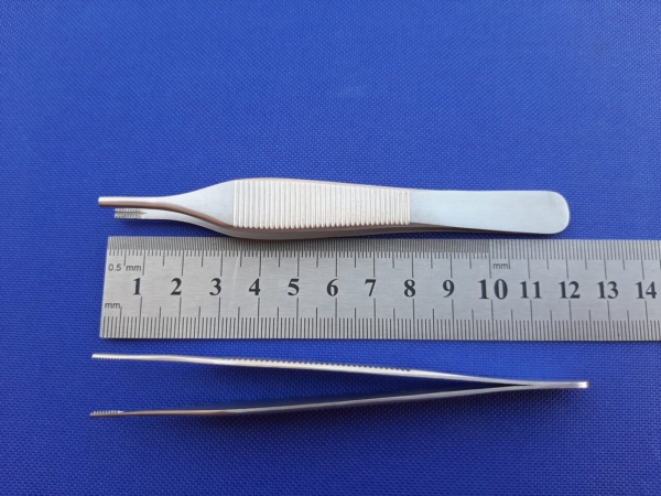 Pęseta Adson Brown mikro prosta 12 cm
