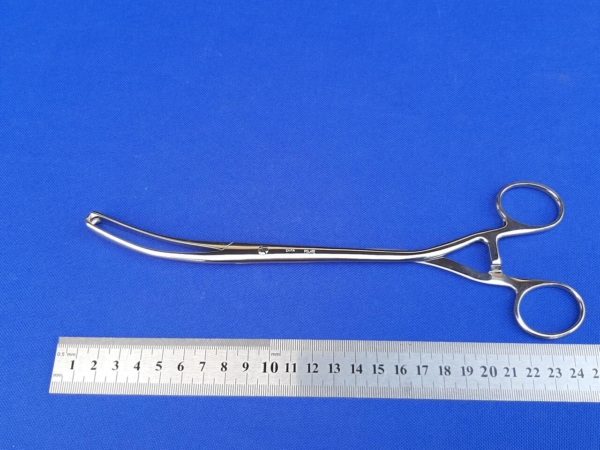 Kleszczyki Museux podgięte  2x2 ząbki 240 mm polerowane