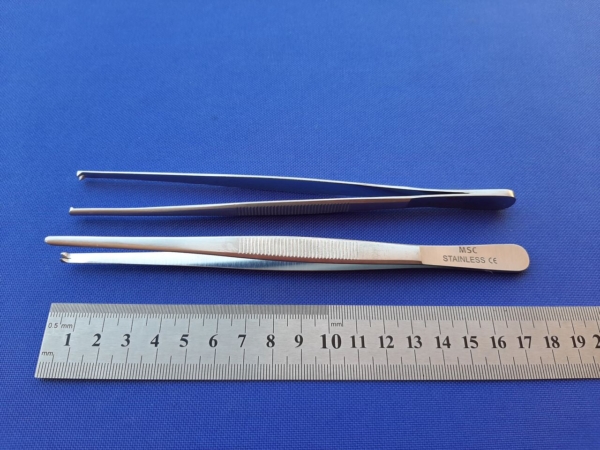 Pęseta chirurgiczna z 1 x 2 zęby 180 mm